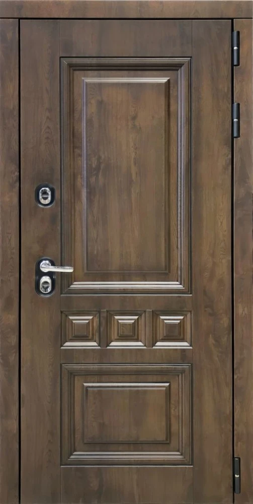Входная дверь ДвериПРО Аура ФЛ-701 (10мм, дуб шоколад) DPRO198035 внешняя сторона