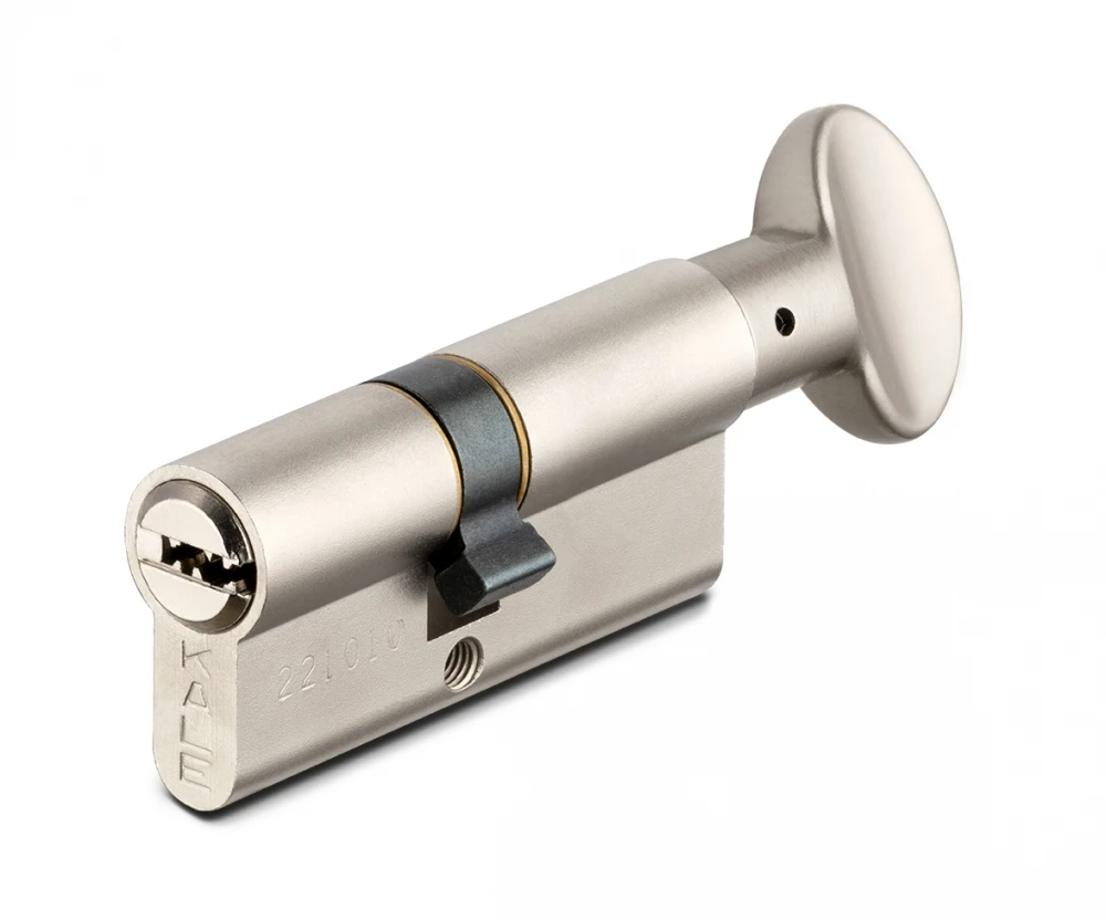 Фото Цилиндровый механизм с вертушкой 164 SM/70 (30+10+30) mm упк.БЛИСТЕР никель 5 кл.