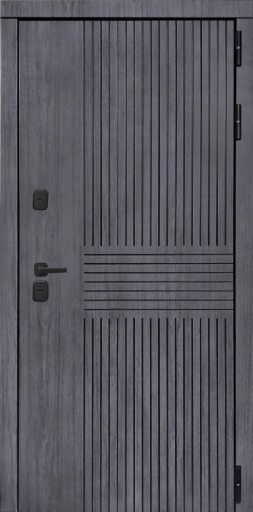 Входная дверь ДвериПРО Берген ФЛ-677 (10мм, белый матовый) DPRO198002 внешняя сторона